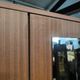 Vintage wardrobe with needle feet and 2 mirrored doors