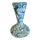 Ancient Vase CYCLOPE Charles CART Ceramic Fat Lava Green + Blue Vintage
