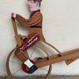 Old wooden push toy
