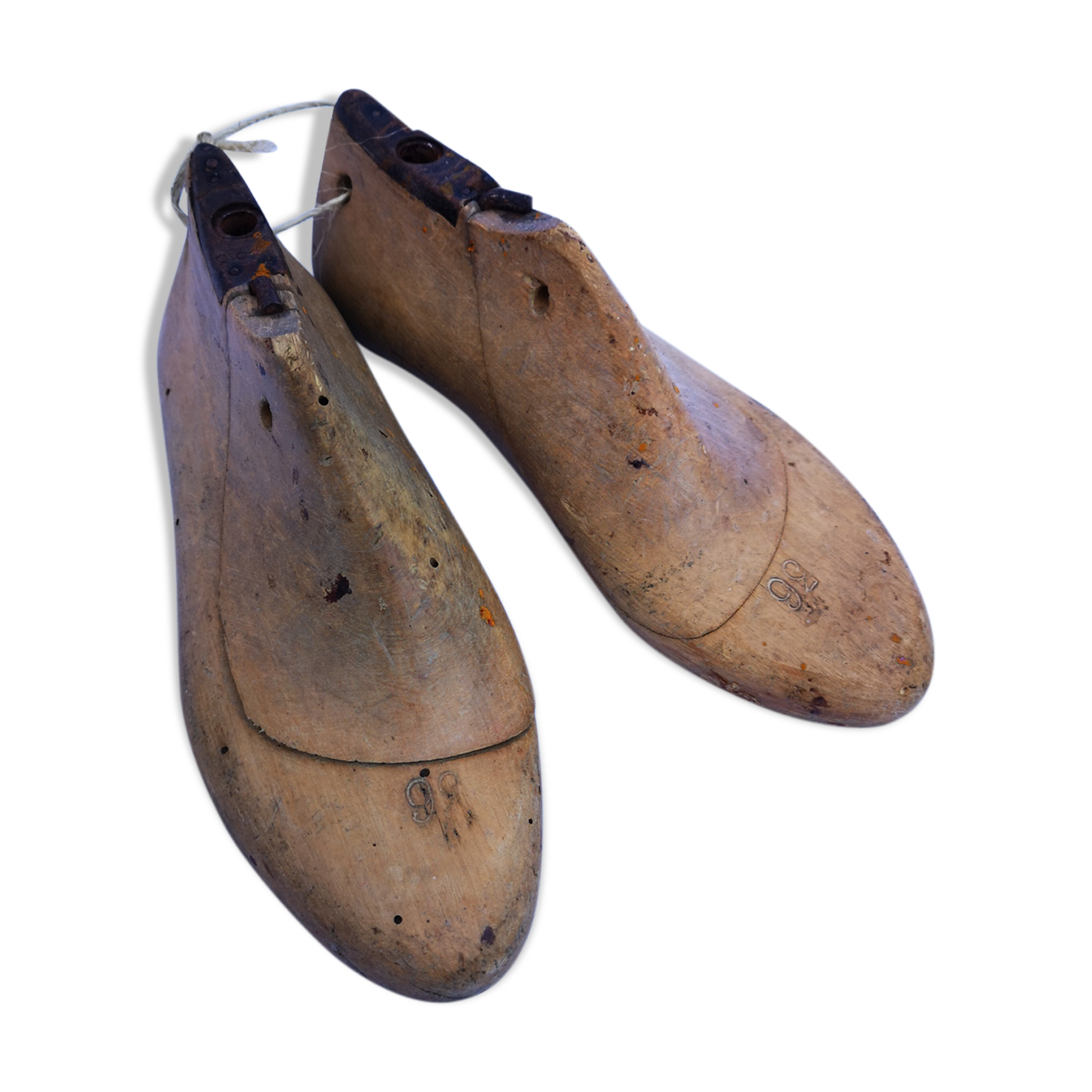 Pair of old wooden shoe trees