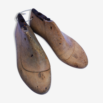 Pair of old wooden shoe trees