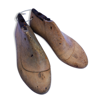 Pair of old wooden shoe trees