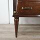 Vintage six-drawer oak chest of drawers with glass top, 1960