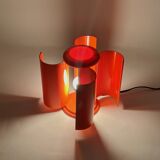 Rare Design Lamp Studio D.A. Lamperti in Orange, 1960s