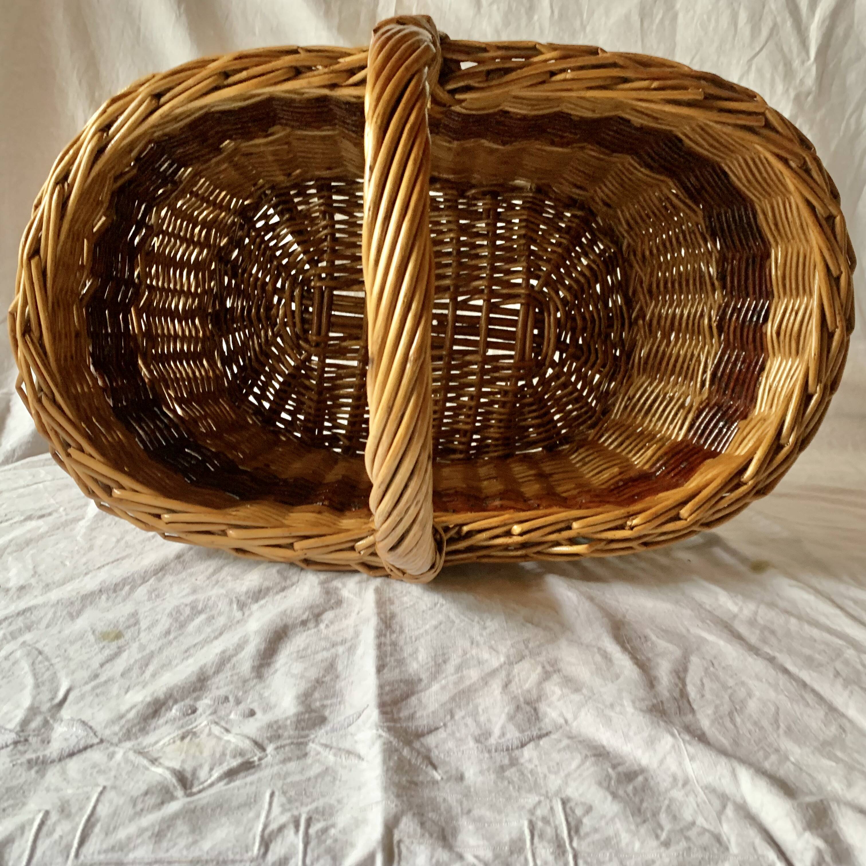 Vintage wicker basket