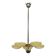 Exceptional Art Deco Functionalist Nickel-Plated Chandelier, 1930s