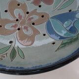 Salad bowl, Catalan ceramic drainer, decorated