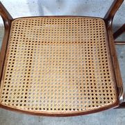 Suite of 2 vintage chairs sleigh canées Baumann 70s