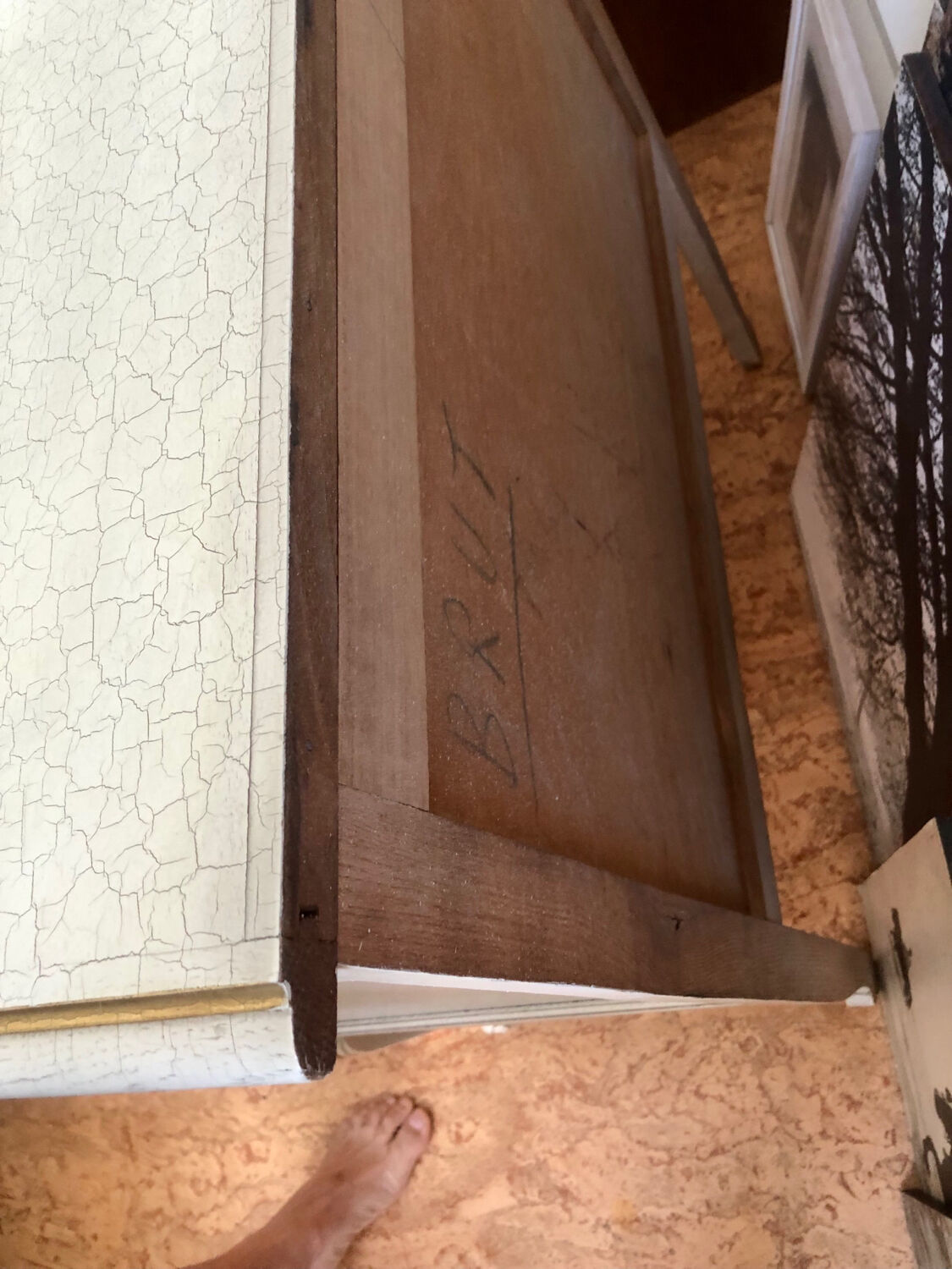 Louis XV style chest of drawers, oak, 1970
