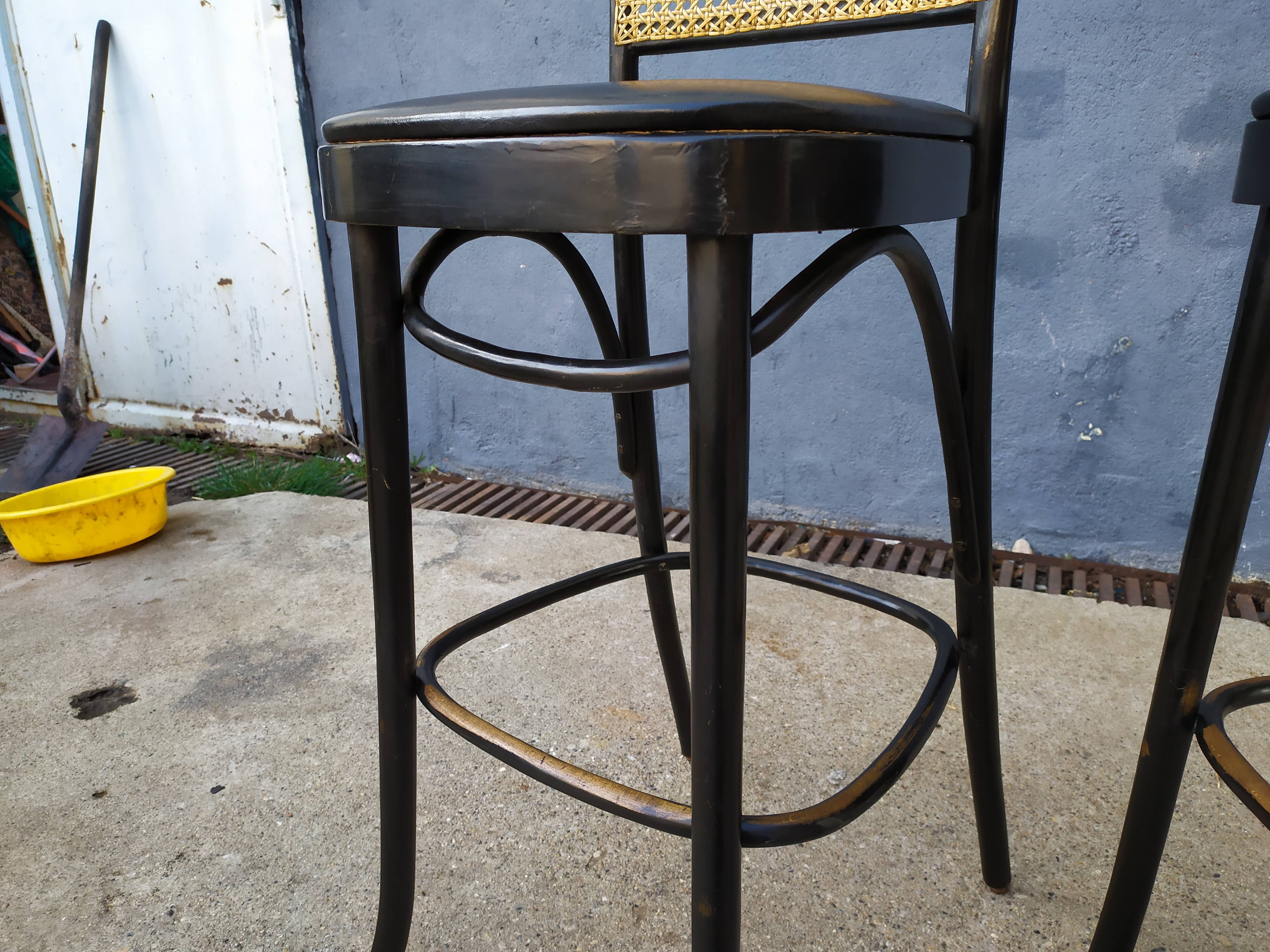 Pair of bistro bar stools