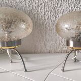 Pair of vintage 1980s Medusa lamps