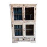 Meuble vitrine en teck ancien