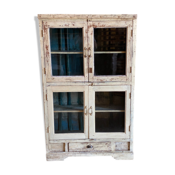 Meuble vitrine en teck ancien
