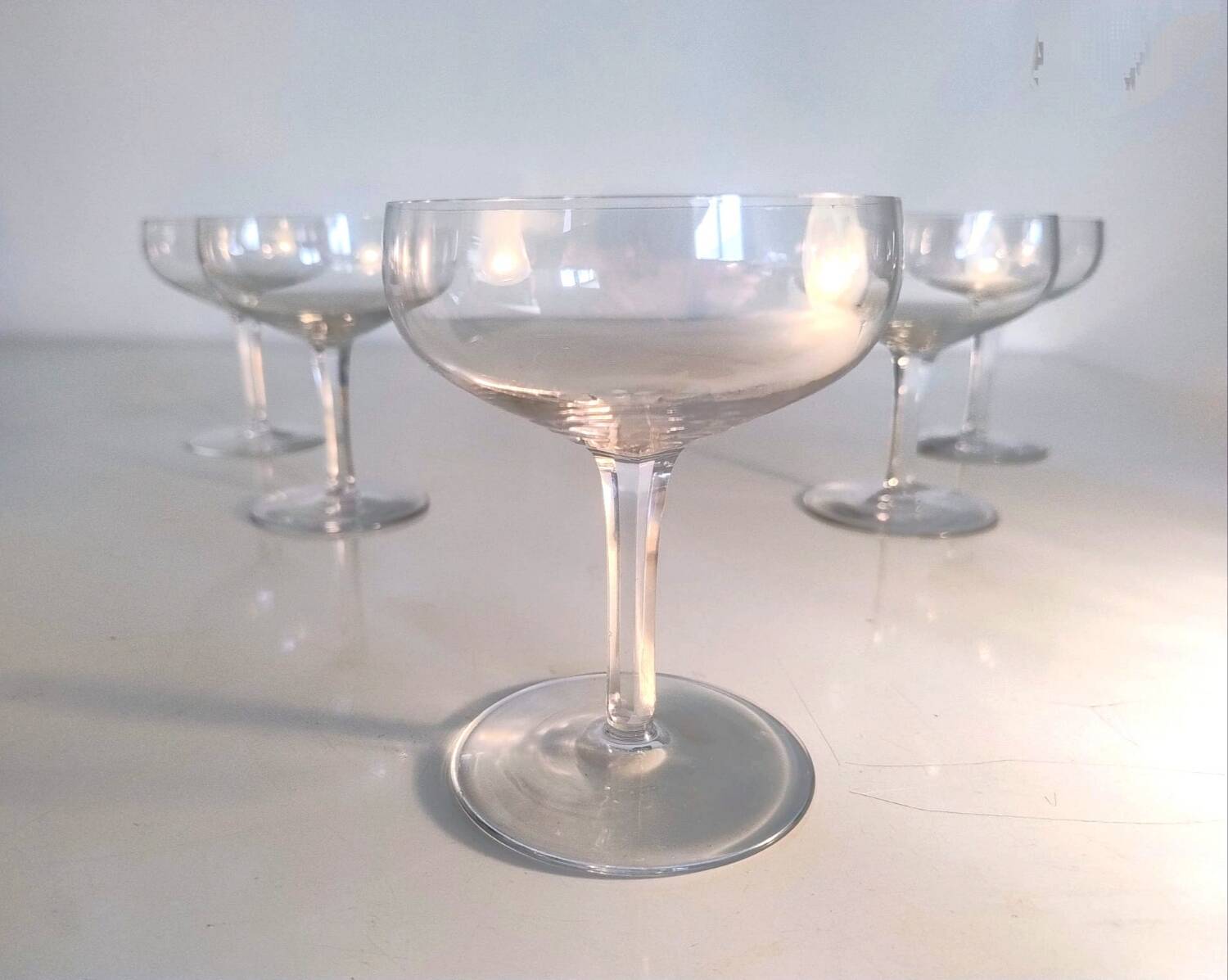 5 coupes de champagne Baccarat - v. 1933 Perfection
