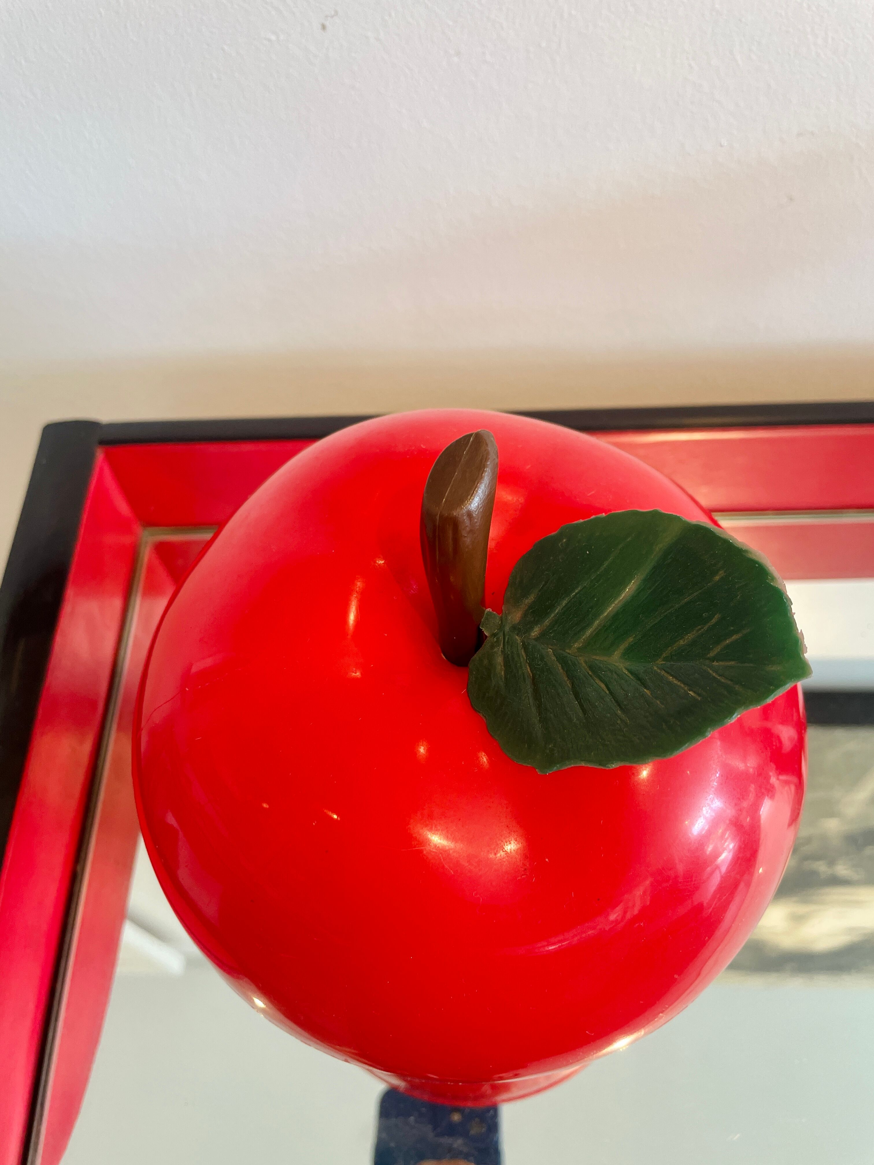 Red ice cube apple