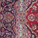 Antique Kashan wool rug, medallion & allover floral, crimson & navy, c. 1920s — 283 × 384 cm — 1C1279