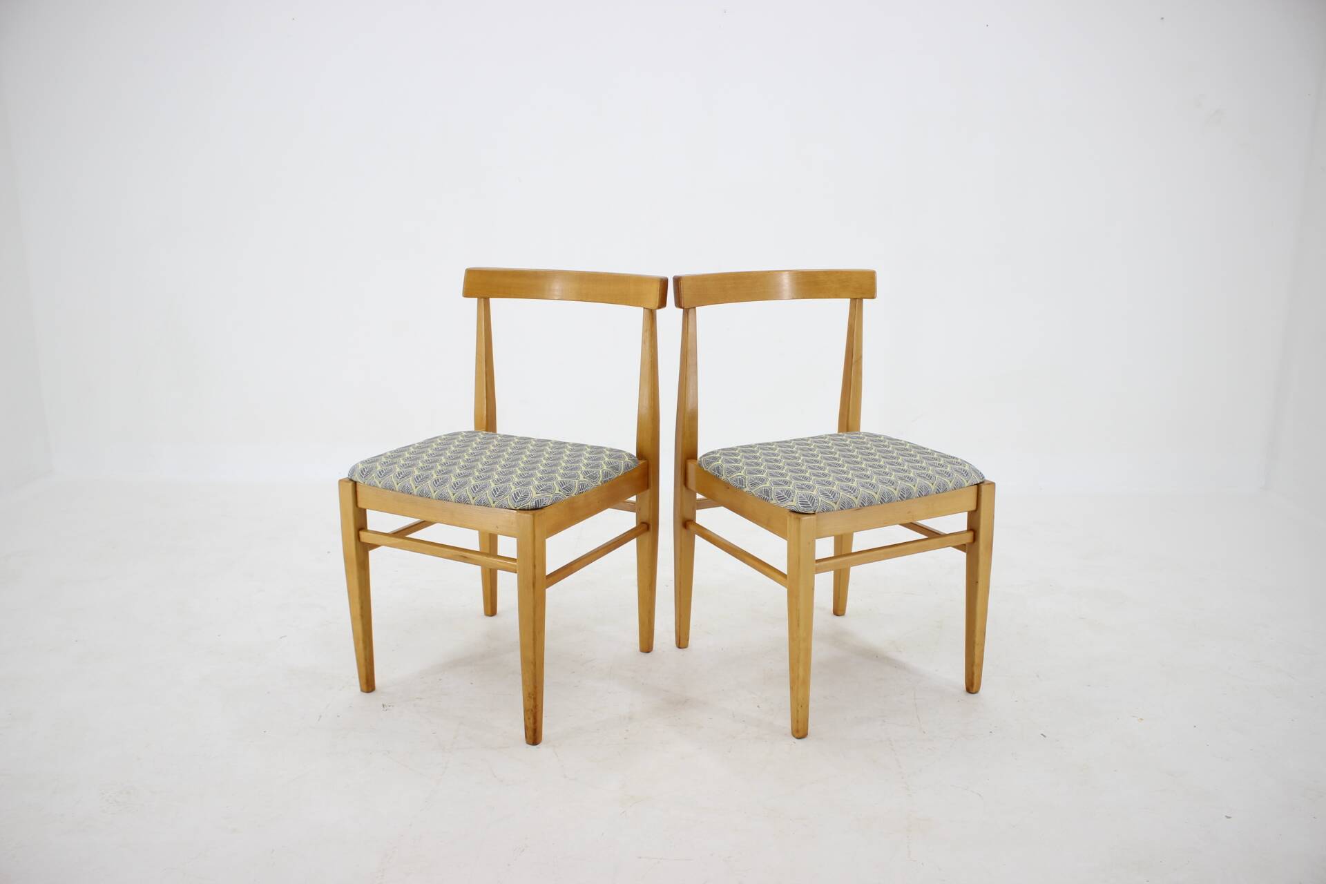 1960s Set of Four Minimalist Dining Chairs, Czechoslovakia