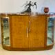 Art Deco period sideboard in precious wood veneer, Loupe d'Amboine