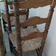 4 antique Provençal wooden chairs