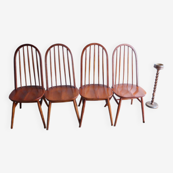 4 chaises quaker vintages années 60