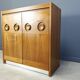Vintage brutalist bar cabinet 1970s