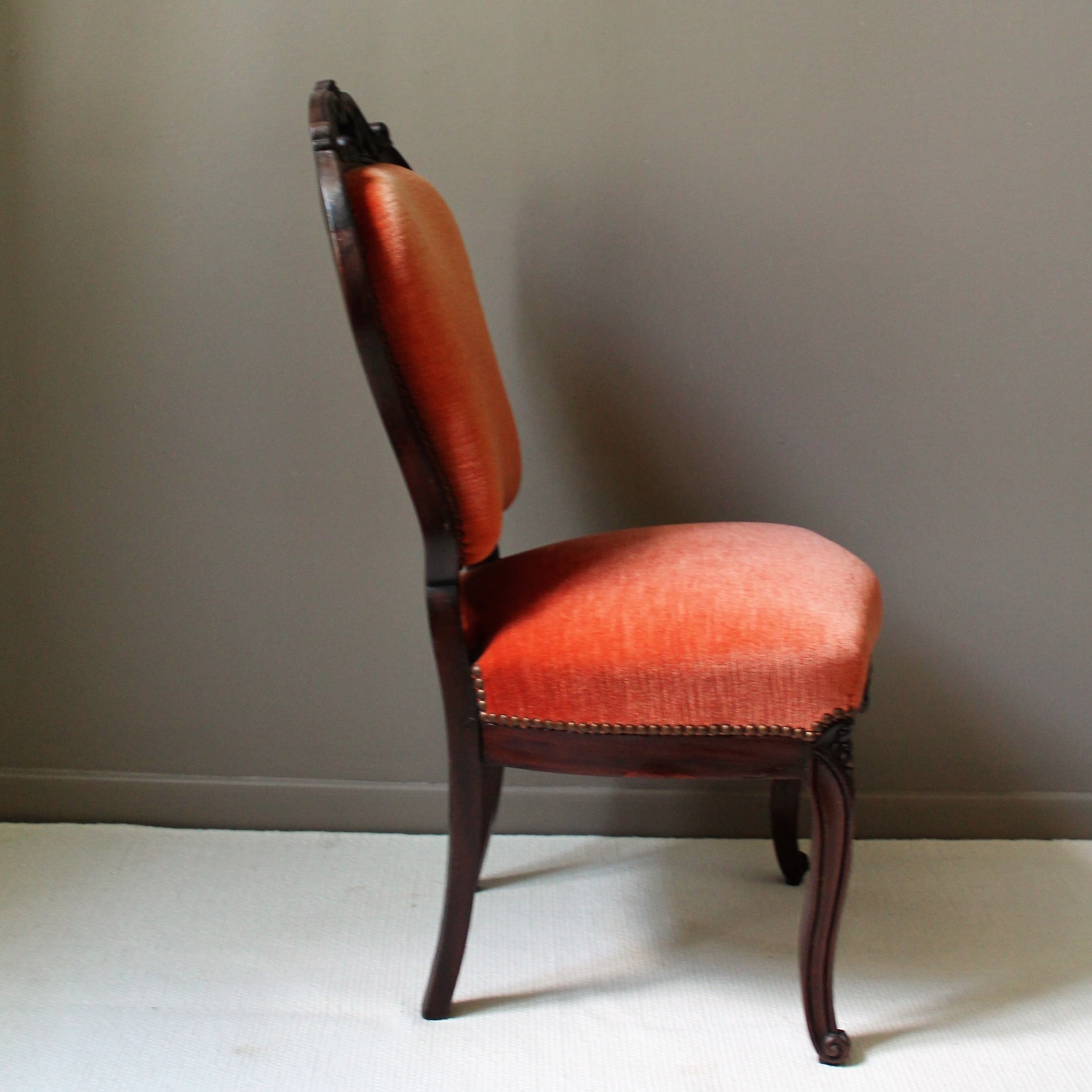 Louis XV style chair rockuro blazed velvet