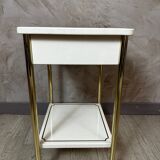 Metal bedside table