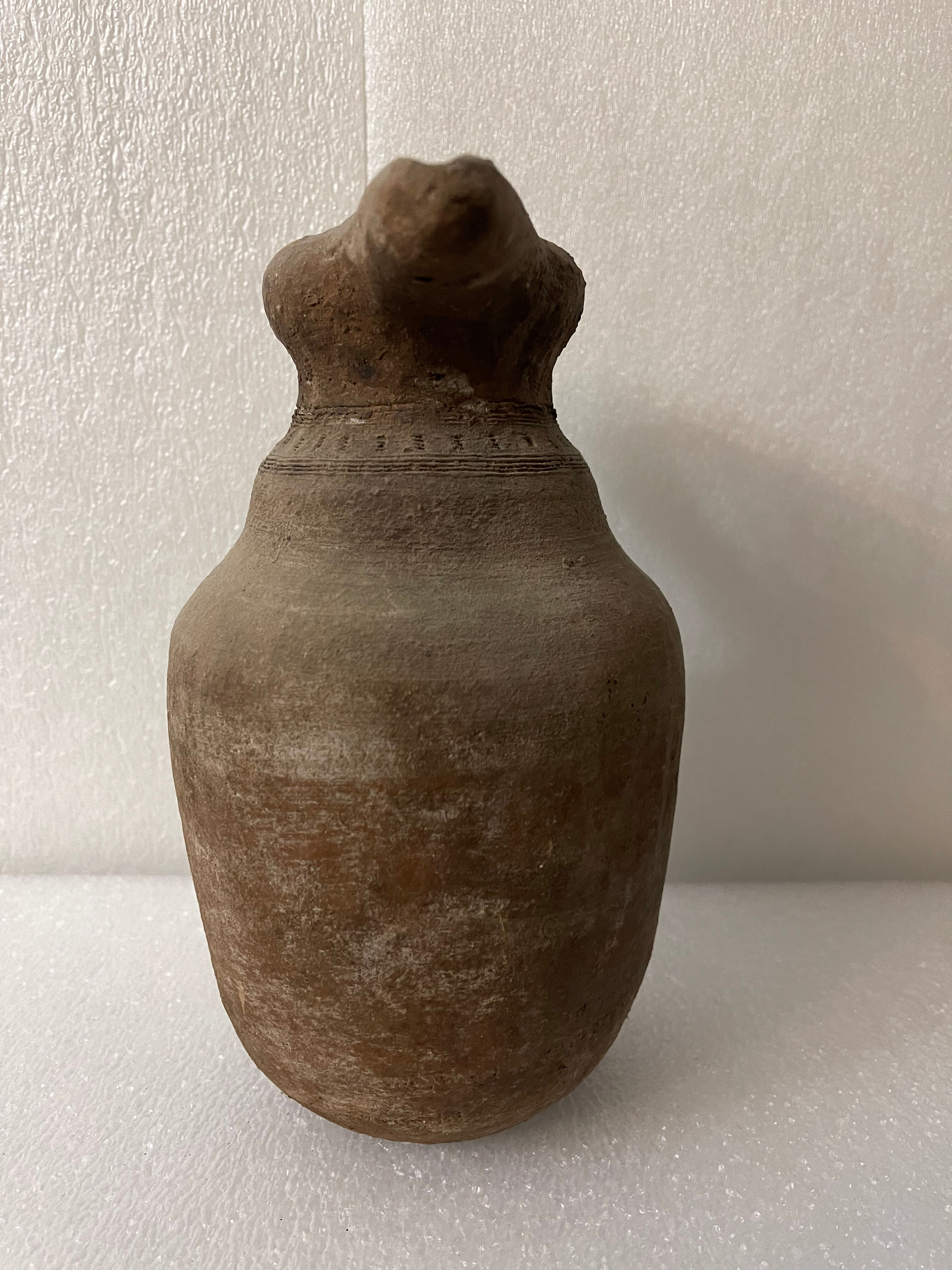 Zoomorphic pitcher with a beaked ancient Islamic ceramic birds