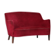 Red velvet sofa