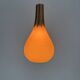 Amber opaline drop pendant from the 1970s