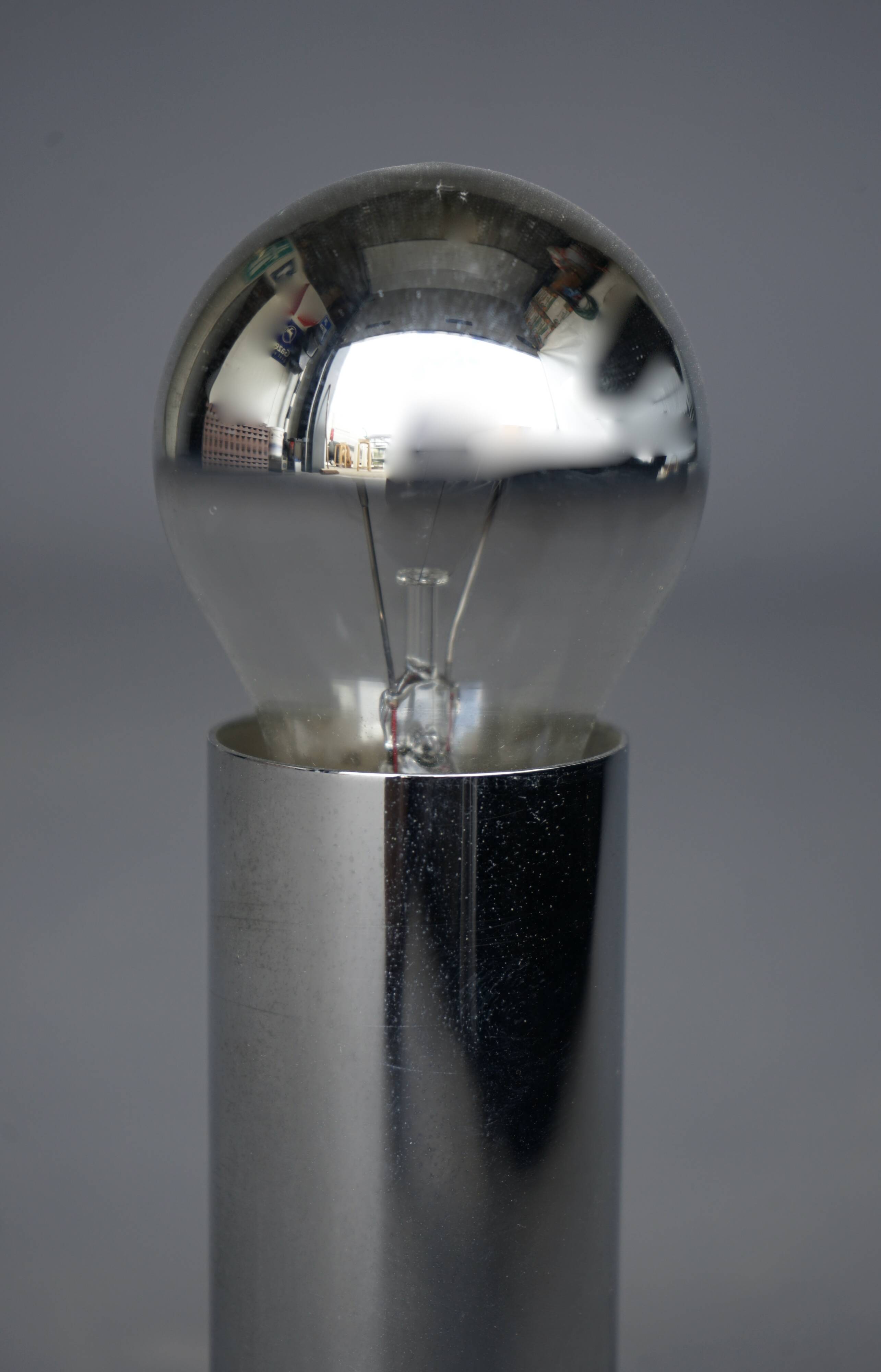 Space Age Chrome Ceiling Lamp by Rolf Krüger for Staff, 1970s