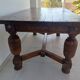 Centenary table in solid oak – Spanish Renaissance style (180 cm).