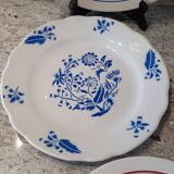 Assiettes plates anciennes dépareillées
