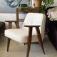Original polish mid-century 366 chair designed in 1962 by J. Chierowski. Boucle fabric