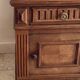 Table de chevet ancienne en bois et marbre