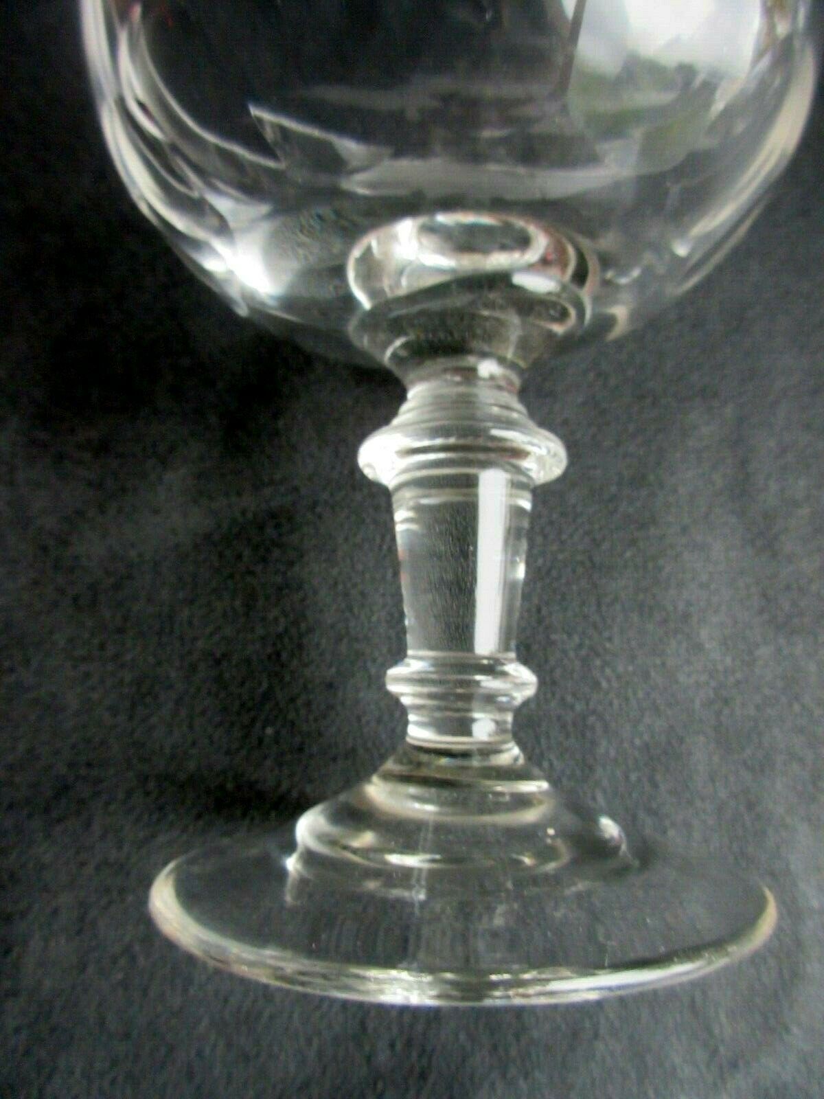 6 baccarat art nouveau champagne glasses colourless crystal trimmed, baluster foot