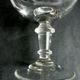 6 baccarat art nouveau champagne glasses colourless crystal trimmed, baluster foot