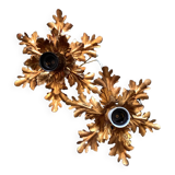 Hollywood Regency style Florentine wall lights
