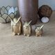 Owls in vintage brass trio