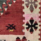 Vintage turkish kilim 105x58 cm shabby wool