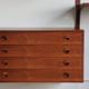 Modular rosewood wall bookcase by Thygesen and Sorensen for Hg Furniture, 1960