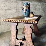 Brutalist oak coffee table 1940-50