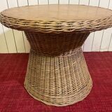 Wicker coffee table