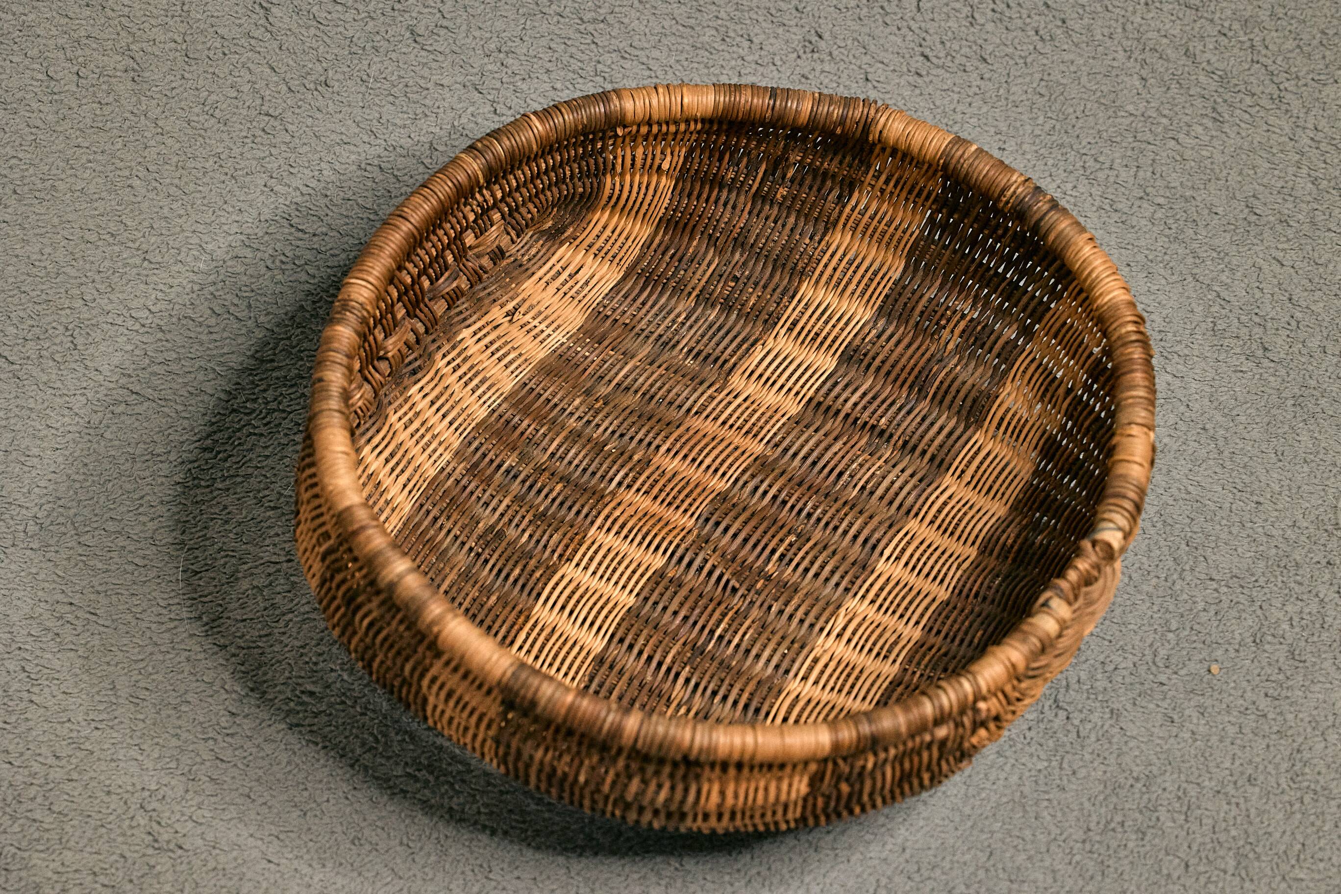 Osier, panier, corbeille, dépose, fourre-tout, courses, décoration