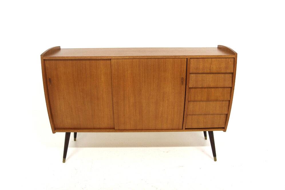 Scandinavian "Roulette" teak sideboard, Möbel-Ikea, Sweden, 1960