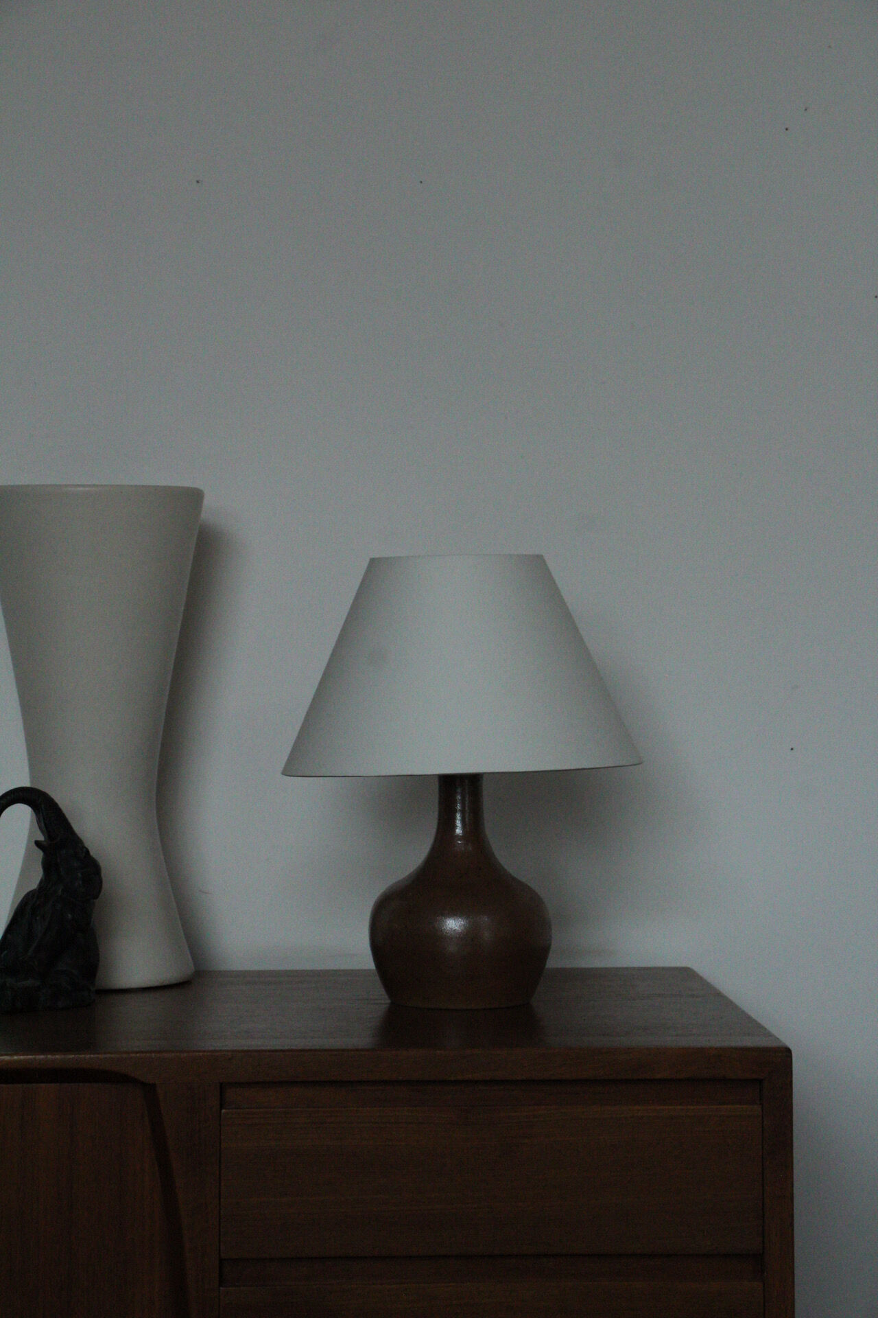 Lampe à poser grès pyrité La Borne 1980