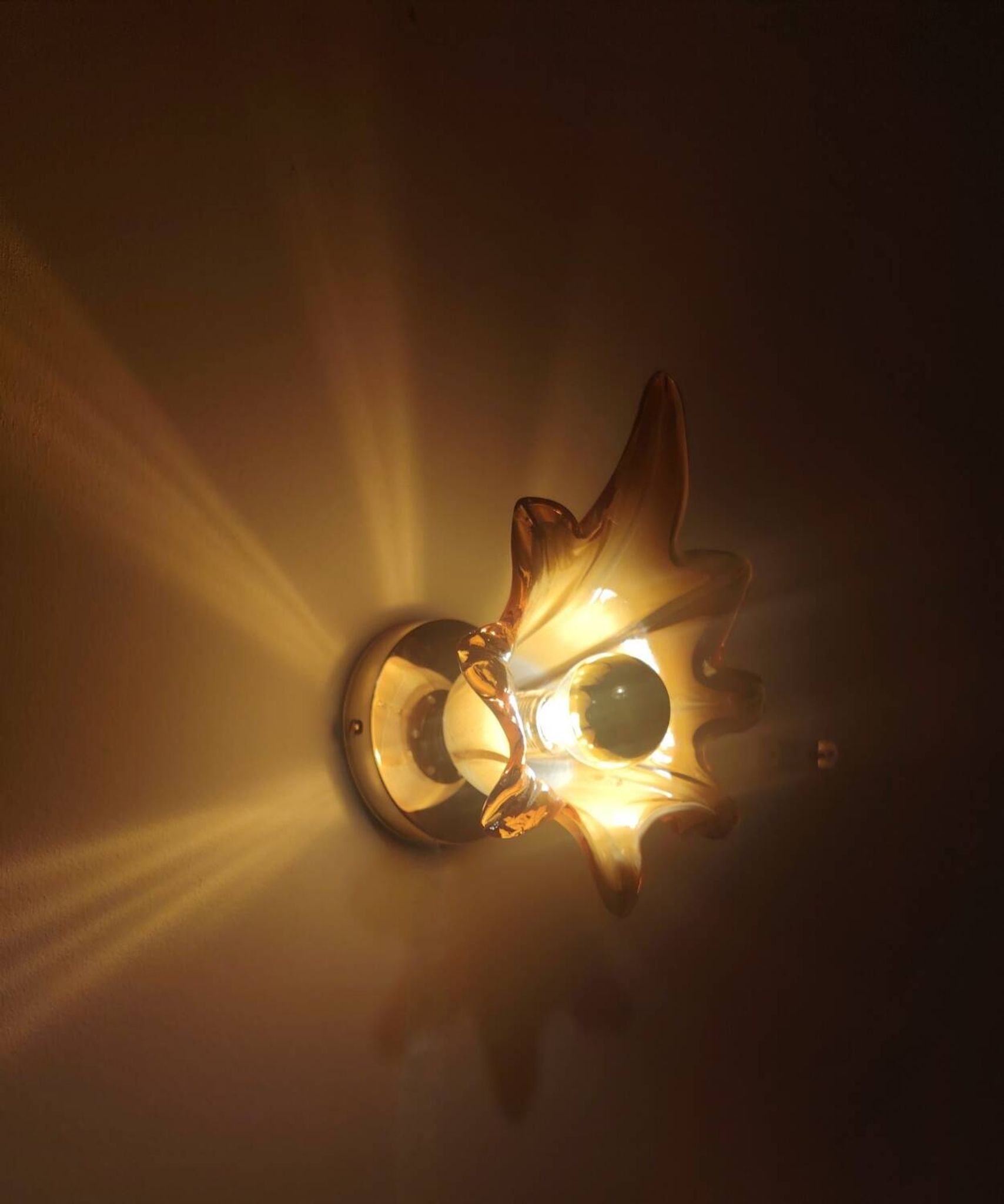 Murano vintage wall light