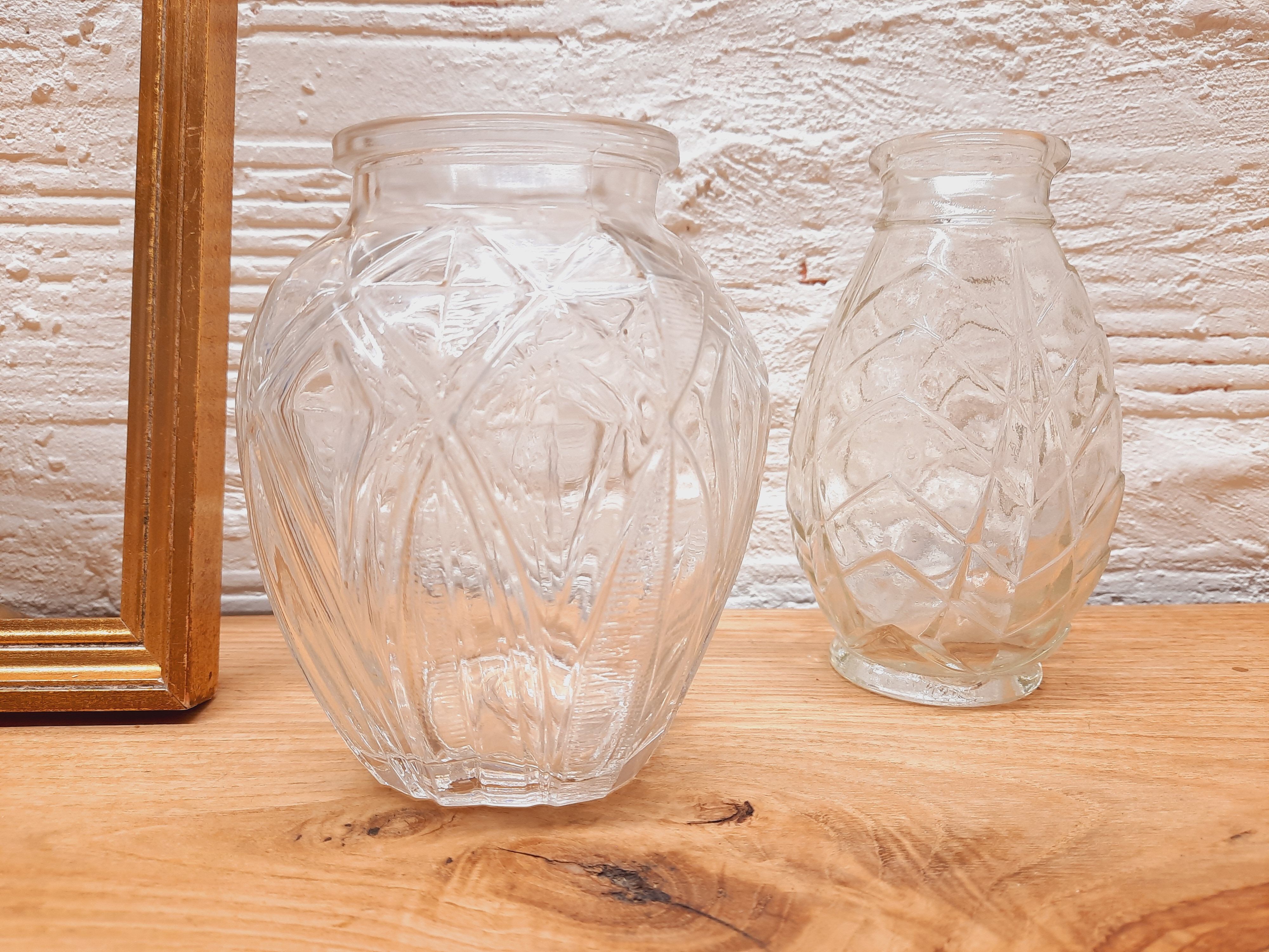 Art Deco hyacinth vases duo