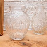 Art Deco hyacinth vases duo