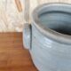 Glazed stoneware pot